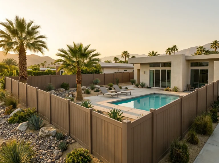 Main Brown Vinyl Fences