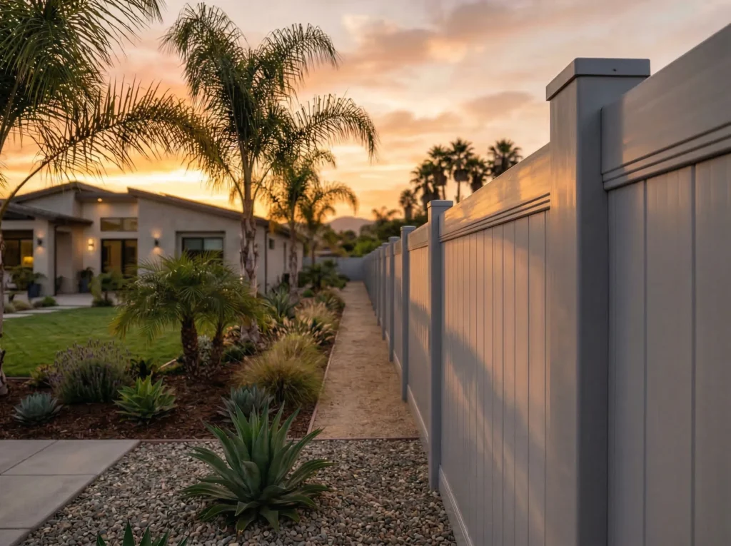 Main Gray Vinyl Fences