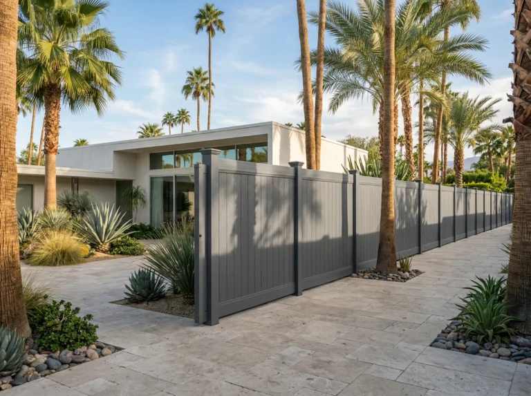 Main Gray Vinyl Fences